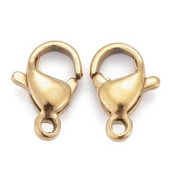 Ion Plating(IP) 304 Stainless Steel Lobster Claw Clasps&nbsp;STAS-H353-B-02G