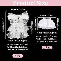 1 Pair Polyester False Sleeve&nbsp;AJEW-CY0003-11
