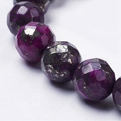 Natural Pyrite Beads Strands&nbsp;G-K181-K03