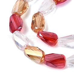 Electroplate Transparent Glass Beads Strands&nbsp;EGLA-N022-10A-C01