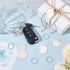 DIY Stamping Blank Charm Keychain Making Kit&nbsp;STAS-BC0003-74B