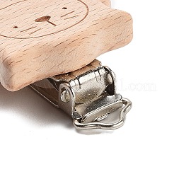 Beech Wood Pacifier Clip&nbsp;AJEW-M015-01D