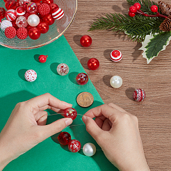 DIY Round Christmas Beads Findings Kits&nbsp;DIY-PH0034-05