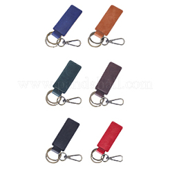 6Pcs 6 Colors Alloy Keychain&nbsp;HJEW-GL0001-18