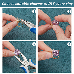 1Pc Adjustable 925 Silver Ring Adjustable Ring Findings&nbsp;STER-GO0001-63