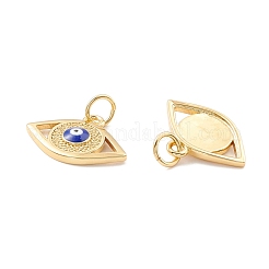 Rack Plating Brass Enamel Pendants&nbsp;KK-D073-28G-02