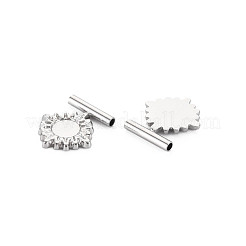 304 Stainless Steel Pendant Enamel Settings&nbsp;STAS-N097-188P