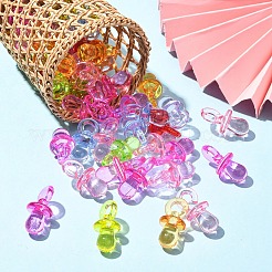 50Pcs Transparent Acrylic Pendants&nbsp;TACR-YW0003-25