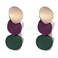 Alloy Dangle Stud Earrings&nbsp;FS-WG9296A-01