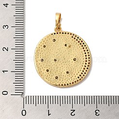 Rack Plating Brass Micro Pave Cubic Zirconia Pendants&nbsp;KK-K377-73G