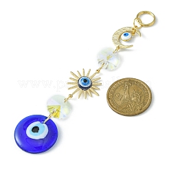 Handmade Lampwork Evil Eye Pendant Decorations&nbsp;HJEW-JM01099