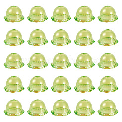30Pcs UV Plating Acrylic Bead Caps&nbsp;PACR-TA0001-17E