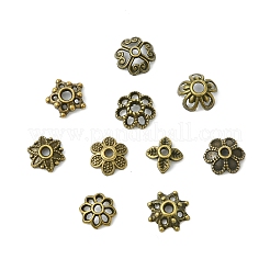 200Pcs 10 Styles Zinc Alloy Bead Caps&nbsp;FIND-CJ0004-78