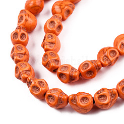 Synthetical Turquoise Beads Strands&nbsp;TURQ-S105-10x10mm-04