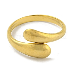 304 Stainless Steel Plain Cuff Ring&nbsp;LS-RJEW-C067-01G