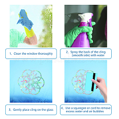 Waterproof PVC Colored Laser Stained Window Film Adhesive Stickers&nbsp;DIY-WH0256-053