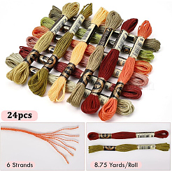 6-Ply Polyester Embroidery Floss&nbsp;OCOR-CY0004-40C