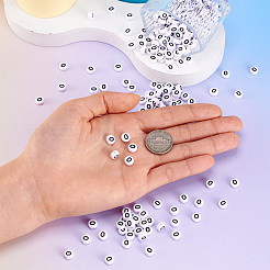 500Pcs Acrylic Horizontal Hole Letter Beads&nbsp;OACR-YS0001-03O