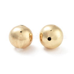 Round Rack Plating Brass European Beads&nbsp;X-KK-G512-08G