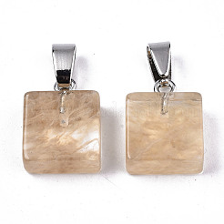 Watermelon Stone Glass Pendants&nbsp;G-T131-103