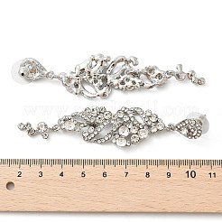 Zinc Alloy Rhinestone Tassel Stud Earring for Women&nbsp;EJEW-S251-01P