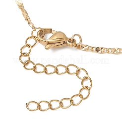 1.5MM Brass Textured Oval Link Chain Slider Necklace Making&nbsp;AJEW-JB01545-02