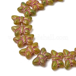 Painted Glass Beads Strands&nbsp;GLAA-Z021-09