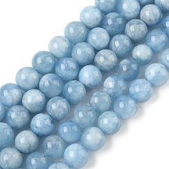 Natural Aquamarine Beads Strands&nbsp;G-D327-C03-8mm