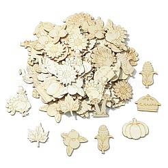 Thanksgiving Day Unfinished Blank Wooden Slices for Painting Arts&nbsp;WOOD-CJC0005-61B-1