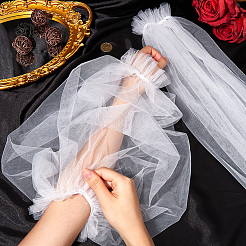 Polyester Lace Arm Sleeves&nbsp;AJEW-WH20001-38B-01