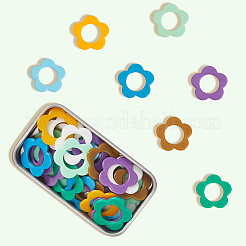 64Pcs 8 Colors Plastic Knittings Tool&nbsp;DIY-CP0012-74B