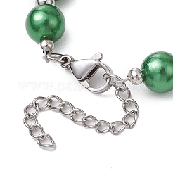 Christmas Theme Imitation Pearl Acrylic Bracelets for Women Girl&nbsp;BJEW-JB11173
