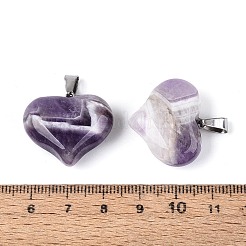 Natural Banded Amethyst Pendants&nbsp;G-N361-01P-03