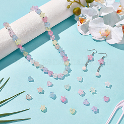 160Pcs 16 Styles Transparent Crackle Acrylic Beads&nbsp;OACR-PH0004-57