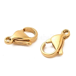 Ion Plating(IP) 304 Stainless Steel Lobster Claw Clasps&nbsp;STAS-AB12-G-01