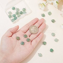 24Pcs Natural Green Aventurine Charms&nbsp;G-BC0001-21B