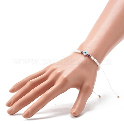 Adjustable Nylon Thread Braided Bead Bracelets&nbsp;BJEW-JB06440-01