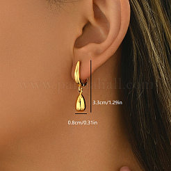 201 Stainless Steel Retro Dangle Stud Earrings&nbsp;AK7581-3