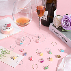 Wine Glass Charm Set&nbsp;GLAA-SC0001-84