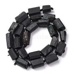 Natural Black Tourmaline Beads Strands&nbsp;G-F716-01