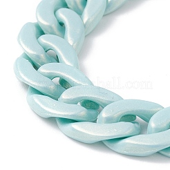 Acrylic Curb Chain for DIY Keychains&nbsp;HJEW-JM00578