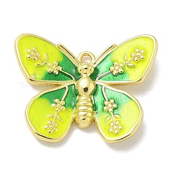Rack Plating Brass Enamel Pendants&nbsp;KK-L224-041G