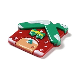 Christmas Theme Opaque Resin Cabochons&nbsp;RESI-F053-A02