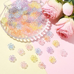 240Pcs 6 Colors Plating Acrylic Beads&nbsp;OACR-YW0003-94