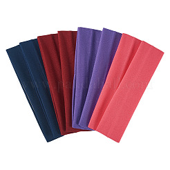 8Pcs 4 Colors Milk Silk Cloth Hair Bands&nbsp;OHAR-TAD0001-01A