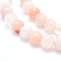 Natural Cherry Blossom Agate Beads Strands&nbsp;G-O166-02-6mm