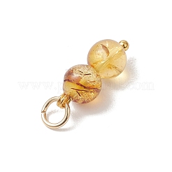 Natural Amber Round Pendants&nbsp;PALLOY-JF04990