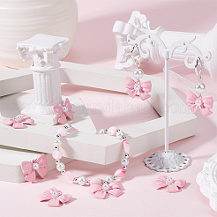 30Pcs Rack Plating Alloy with ABS Plastic Imitation Pearl Pendants&nbsp;FIND-SC0014-73
