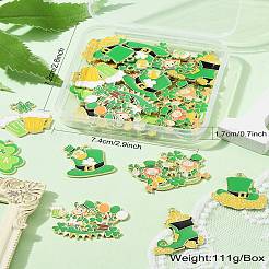 28Pcs 7 Style Saint Patrick's Day Theme Alloy Enamel Pendants&nbsp;ENAM-CJ0005-83