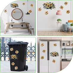 Sunflower Self-Adhesive PVC Wall Stickers&nbsp;STIC-WH20002-25